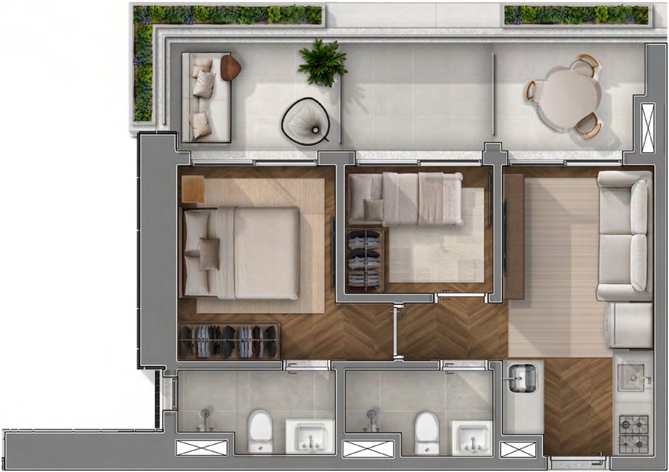 Cobertura, 1 quarto, 91 m² - Foto 13