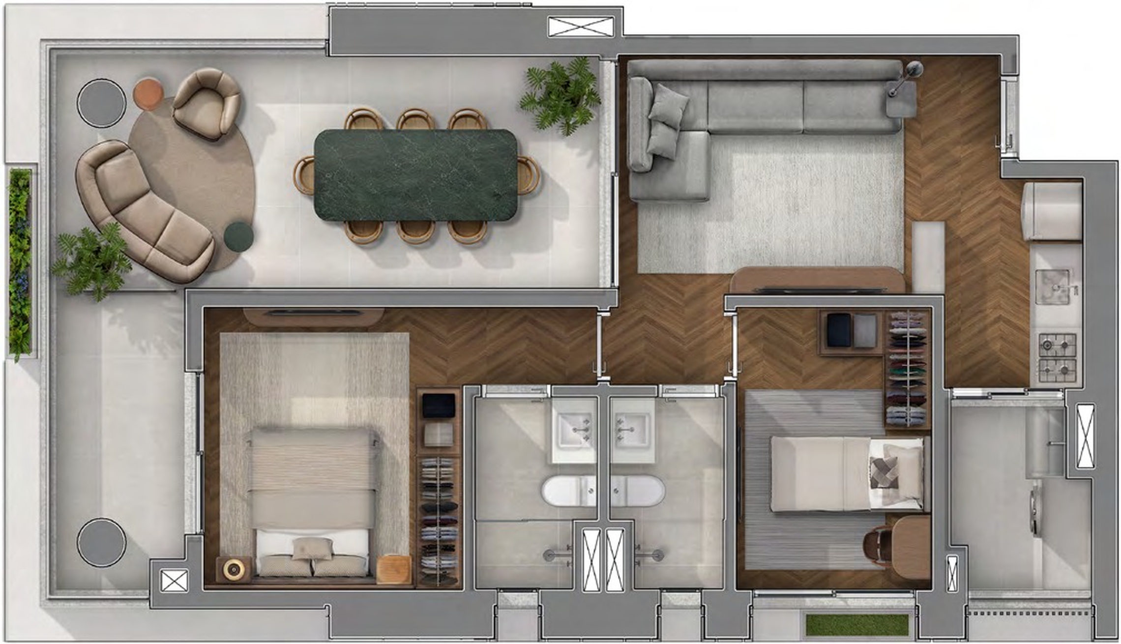 Cobertura, 1 quarto, 91 m² - Foto 19