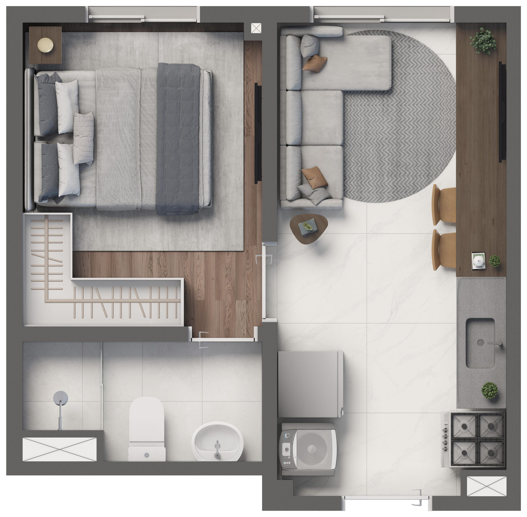 Apartamento à venda com 1 quarto, 1 banheiro e 24m² no Santo Amaro, São Paulo (SP) — foto 5 de 30