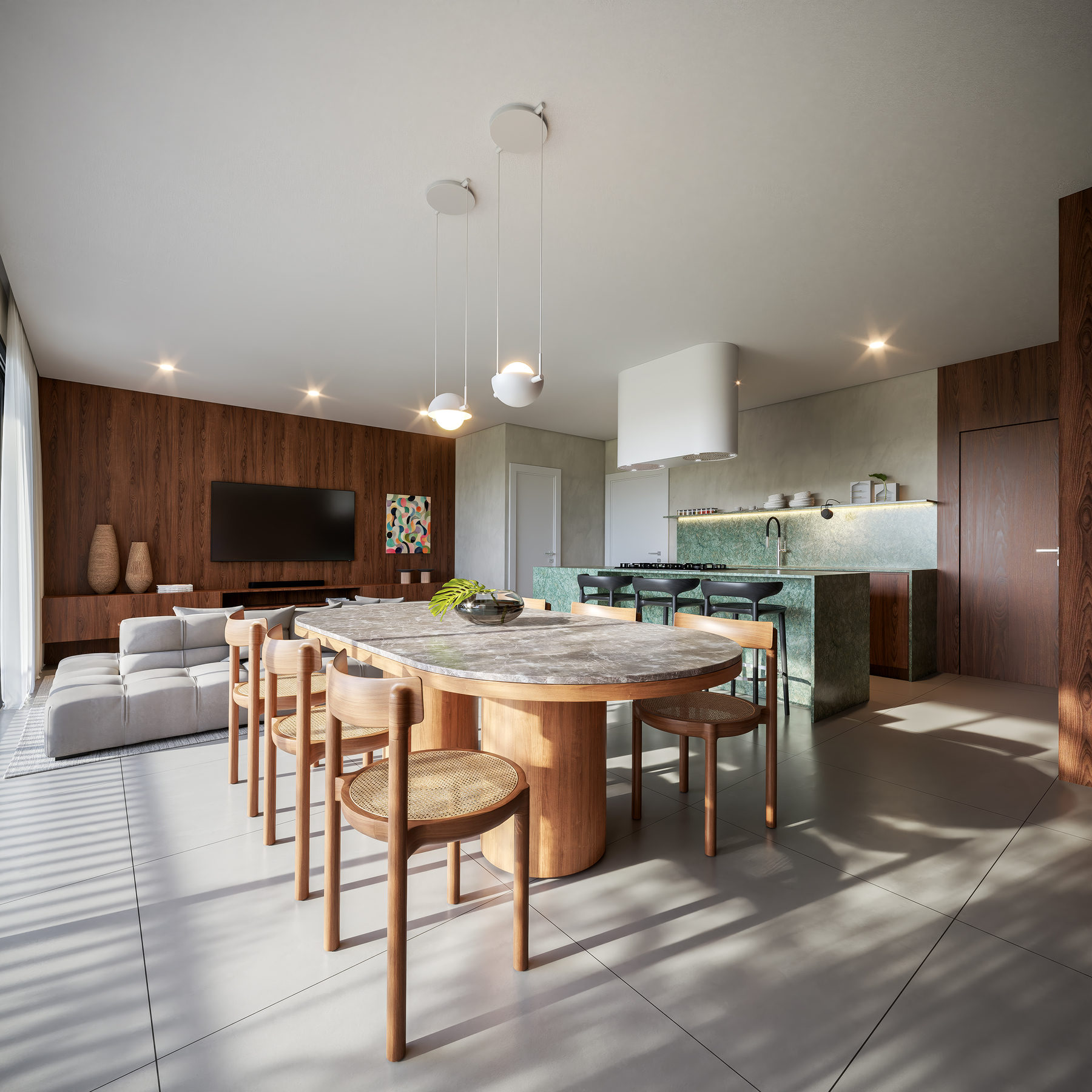 Apartamento Tipo 132m² - Living2
