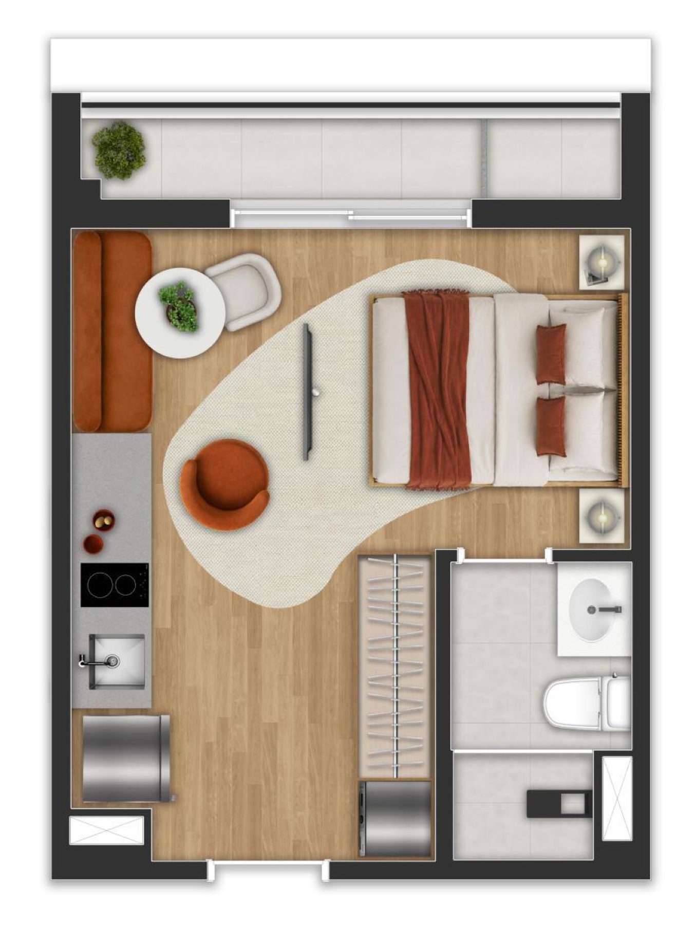 Apartamento, 1 quarto, 21 m² - Foto 12