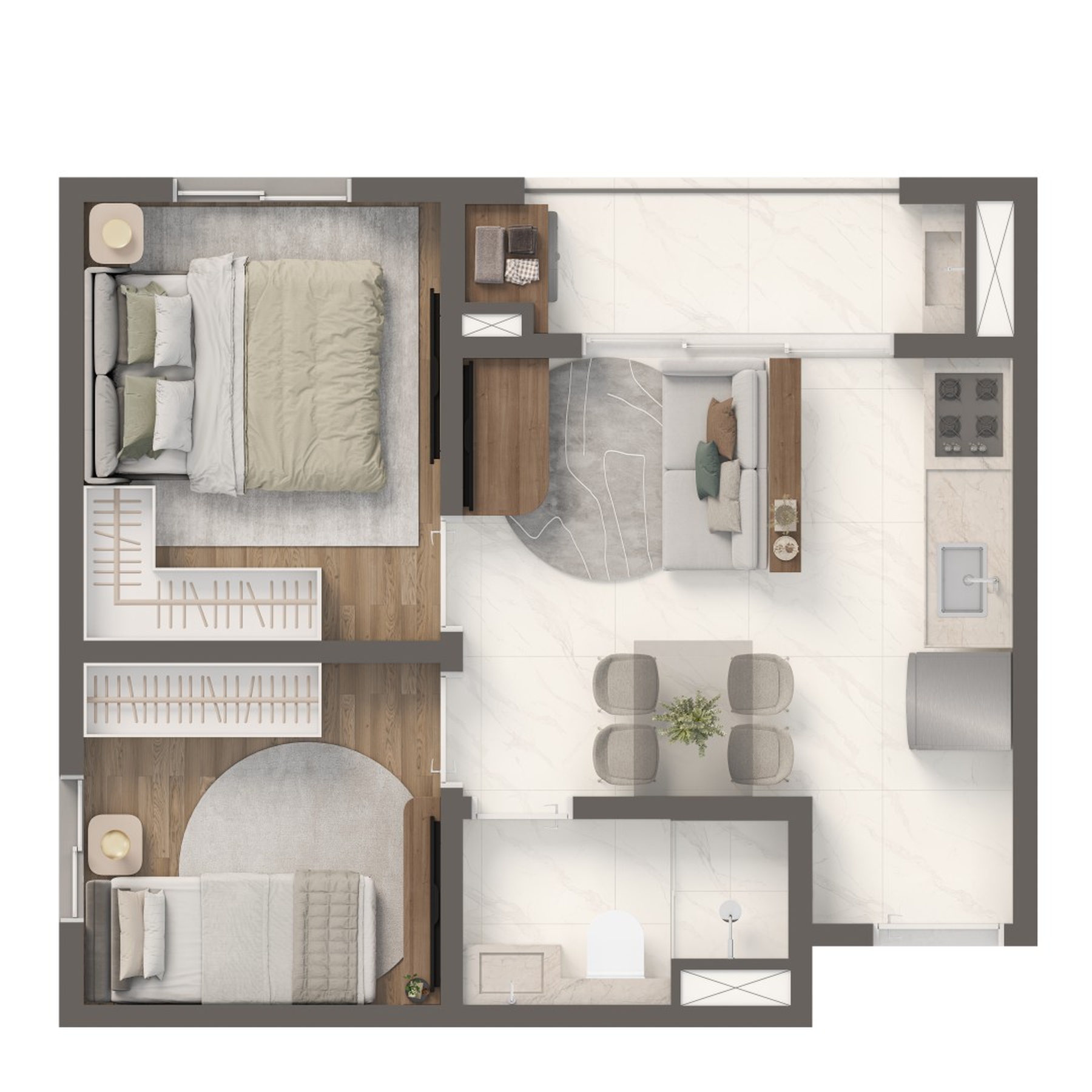 Casa, 2 quartos, 46 m² - Foto 17