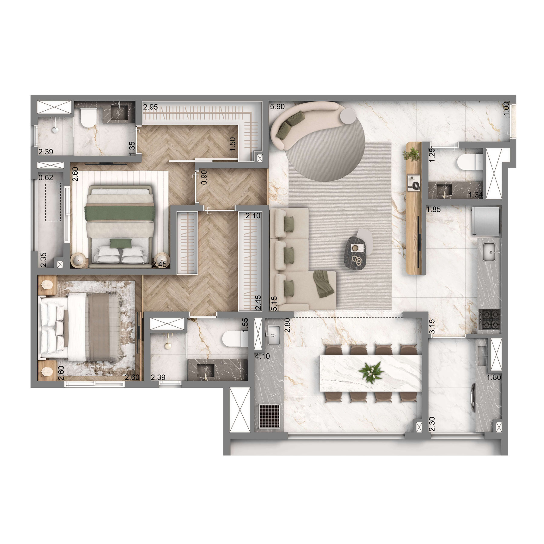 Apartamento à venda com 1 quarto, 2 banheiros, 1 vaga e 48m² no Chácara Santo Antônio (zona Sul), São Paulo (SP) — foto 16 de 24
